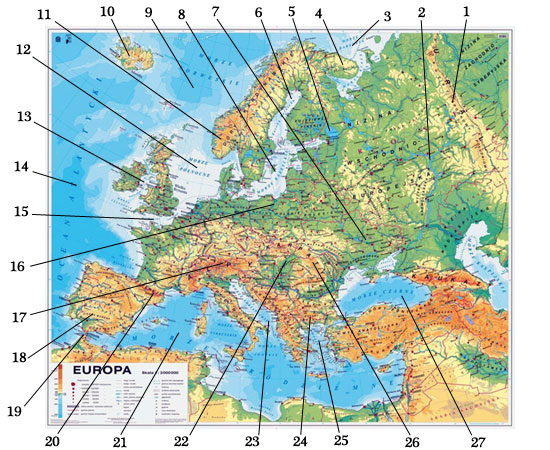 mapa europy