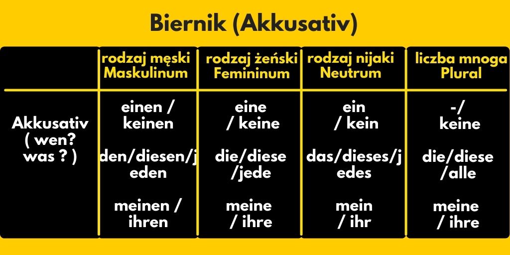 biernik gramatyka w pigułce